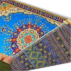 Alfombra de Oración Musulmana YASEEN, Seda de Hielo, Antideslizante, Lavable, Floral, Regalo Turco, Ramadán, Portátil, Uso Doméstico, Camping, Picnic - Product Image 6