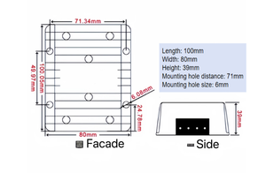 Module d'acquisition de données à distance industriel RS485 Modbus, large plage de températures de fonctionnement, boîtier étanche, MPPT solaire - Product Image 4