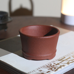 Handmade Purple <b>Clay</b> Bonsai <b>Pot</b> Mini Classic Chinese Style Desktop Plant <b>Pot</b> Palm Sized Calamus Planter - Product Image 2