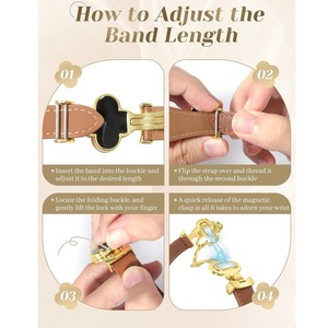 <span class=keywords><strong>Correa</strong></span> de Cuero Tschick para Apple Watch, <span class=keywords><strong>Correa</strong></span> Magnética de 49, 44 y <span class=keywords><strong>45</strong></span> <span class=keywords><strong>mm</strong></span> para Mujer, Compatible con <span class=keywords><strong>iWatch</strong></span> Ultra Series 11, 10, 9, 8 y 7 - Product Image 6