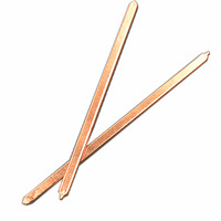 2 pièces/lot, dissipateur thermique en cuivre plat fritté 8x3x250mm, radiateur de refroidissement pour ordinateur portable, processeur/GPU, carte vidéo, tube oblate DIY, fermeture éclair
