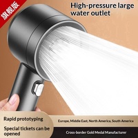 Pommeau de douche en plastique haute pression, jet de pluie super puissant, design de luxe léger, avec noyau de valve en céramique pour usage domestique