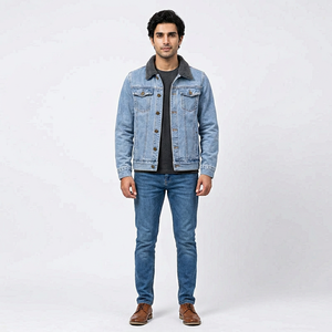 jeans <b>jackets</b> for <b>men</b> wholesale anti shrink anti wrinkle breathable <b>denim</b> <b>jackets</b> for <b>men</b> wholesale <b>denim</b> <b>jackets</b> for <b>men</b> - Product Image 1