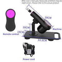 Neuheit Elektrischer Automatischer Stoßvibrator für Frauen Kabelloser Ferngesteuerter Sex-Maschinen-Dildo ABS Privates Sexprodukt