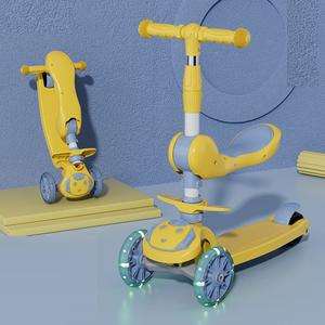 Vente en gros de <span class=keywords><strong>trottinette</strong></span> pliable 3 en 1 pour enfants, 3 en 1, vélo d'équilibre, scooter à 3 roues avec siège pour enfants de 2 à 4 5 à <span class=keywords><strong>10</strong></span> <span class=keywords><strong>ans</strong></span> - Product Image 4