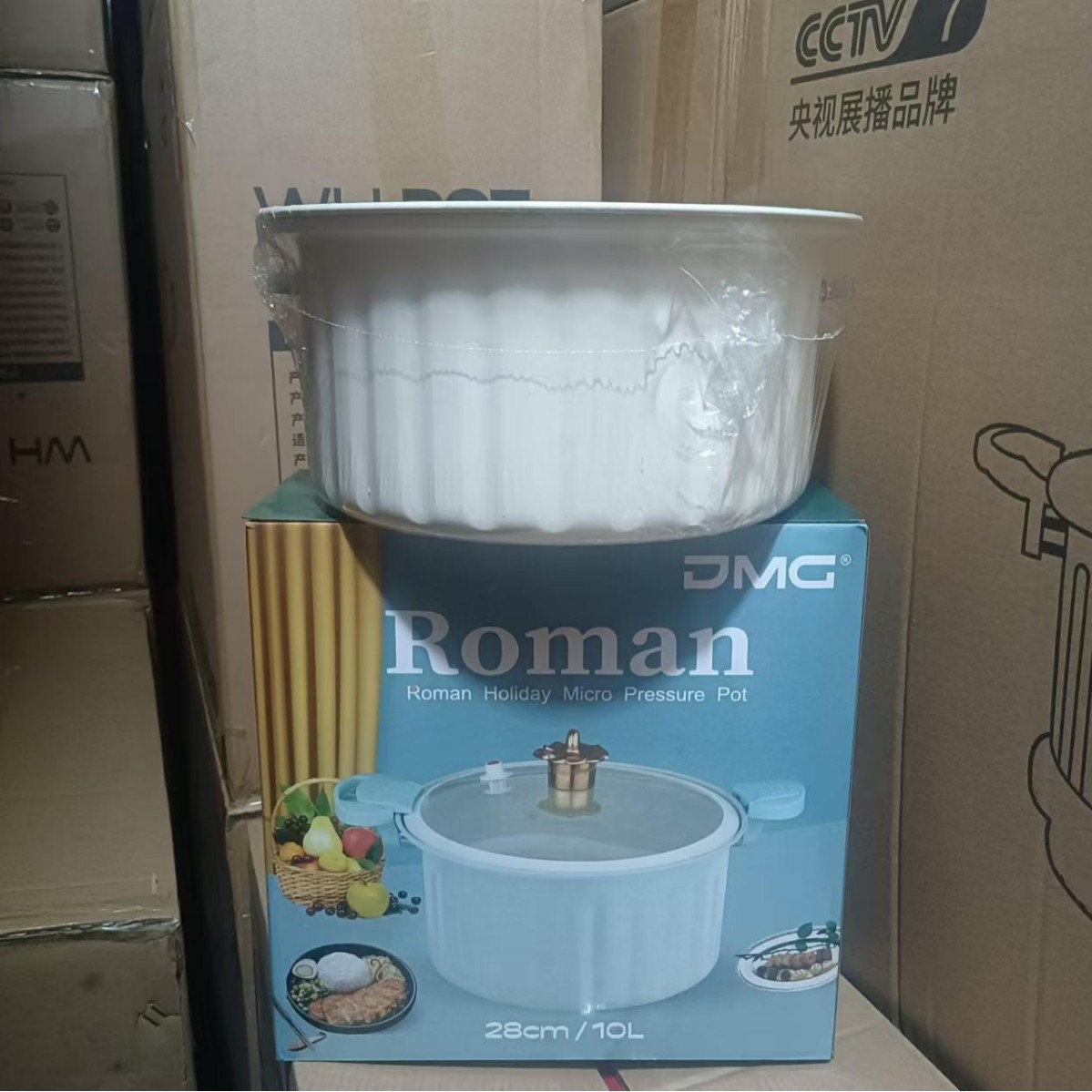 Pot romain blanc ordinaire [10/paquet]]