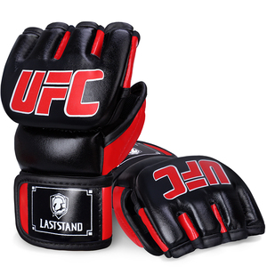 Guantes de Boxeo GINGPAI LASTSTAND de Medio Dedo para Lucha UFC MMA con Acolchado de Encaje Elásticos para <span class=keywords><strong>Entrenamiento</strong></span> y Sparring de <span class=keywords><strong>Kick</strong></span> <span class=keywords><strong>Boxing</strong></span> para Sanda - Product Image 5