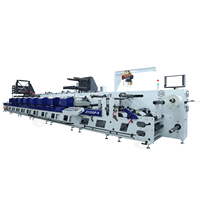 Servomoteur ZY-350P-8 couleur Type pétale autocollant UV étiquette horizontale Machine d'impression Flexo