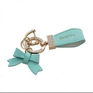 Wholesale New Fashion Butterfly Festival Car <b>Keychain</b> <b>Personality</b> Rhinestone Leather <b>Keychain</b> Cute Couple <b>Keychain</b> Gift - Product Image 5