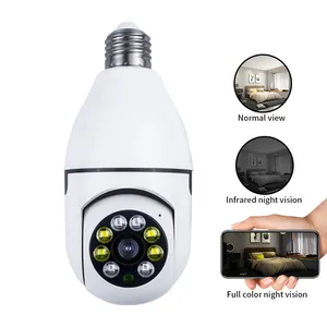 Draadloze Lamp Ip Camera 1080P 360 Graden Mini Camera 720P Home Security System Wifi Panoramische Camera Gloeilamp voor Winkel
