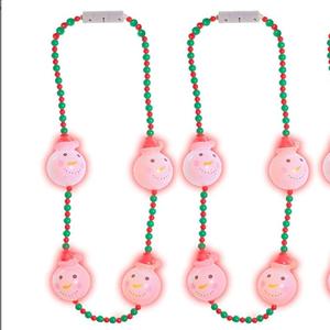 Hong Jing LED luce pupazzo di neve collana pendente per bambini felice anno nuovo e natale decorazione regalo di laurea - Product Image 1