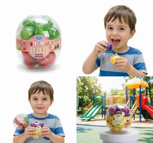 Bonbons Jouets Gommeux aux Fruits 96g, Billes Gommeuses Moelleuses Remplies de Confiture, Style Planète, 2 Couches, Grandes Billes en Contenant, Vente en Gros OEM - Product Image 3
