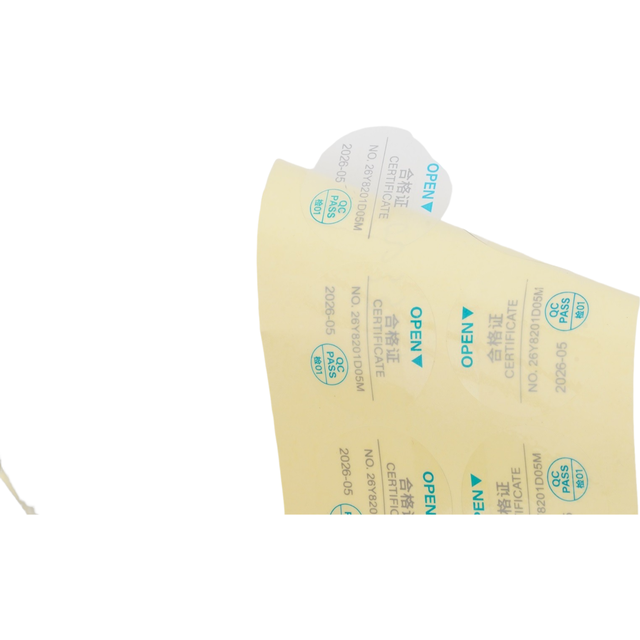 Wholesale Custom Tamper Evident Round QC Pass Seal Sticker for Product Quality Certification