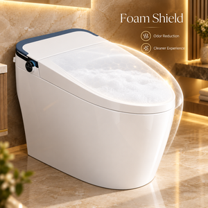 Nuevo Inodoro Inteligente de Cerámica Colorido con Tapa Activada por Sensor, Control Remoto, Estilo Americano, Montado en el Suelo para Hogares y Hoteles - Product Image 4