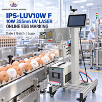 Machine de marquage laser UV en ligne IPS-LUV10W F 10 Watt pour la date de production, le numéro de lot et le logo