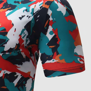 เสื้อยืดสำหรับผู้ชายเสื้อยืดผ้าโพลีเอสเตอร์พิมพ์ลายแบบระเหิด - Product Image 1