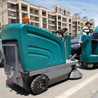 Nouvelle balayeuse électrique automatique pour extérieur, largeur de balayage 1200 mm, alimentée par batterie, pour trottoirs et ateliers