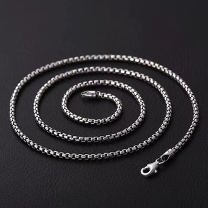 Joyería de moda para <span class=keywords><strong>hombre</strong></span>, alta calidad, 2mm, 3mm, 5mm, caja <span class=keywords><strong>veneciana</strong></span> de plata 925, collar de <span class=keywords><strong>cadena</strong></span> de eslabones, cadenas de plata para <span class=keywords><strong>hombre</strong></span>, plata 925 pura - Product Image 5