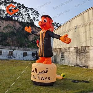 Danseur d'<span class=keywords><strong>air</strong></span> gonflable géant personnalisé en forme de dessin animé, mascotte gonflable pour la décoration extérieure des centres commerciaux - Product Image 2