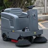 Machine de balayeuse de route autonome de nettoyage de sol avec la balayeuse de rue de nettoyage de brosse métallique