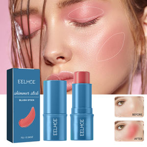 EELHOE Stick Blush Multifunzionale Illuminante Tridimensionale Naturale Impermeabile Leggero Crema per Contouring Facile - Product Image 2