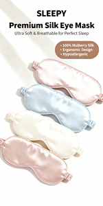 ODM Hot Selling Double-Sided Simulated Silk Eye Mask <b>Light</b>-Proof and Non-pressing Adjustable <b>Sleeping</b> Eye Masks with Custom Logo - Product Image 5