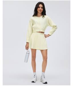 Falda de Tenis Corta a Cuadros de Cintura Alta con Logotipo Personalizado al por Mayor, Falda de Diseñador con Control de Abdomen para Mujer - Product Image 5