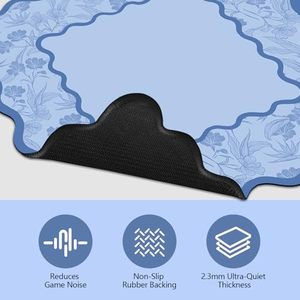 Manta para Mesa de Mahjong de 31.5 x 31.5 Pulgadas, Diseño BlueLace, Tapete para Juego de Mesa, Alfombra para Póker Doméstico - Product Image 2