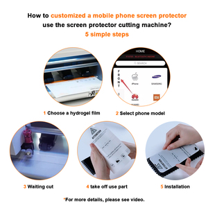 Lámina de Hidrogel TPH al por Mayor de Fábrica, 90x180mm, 0.125mm, Protector de Pantalla HD Transparente/Mate para Máquina de Corte de Teléfonos Móviles - Product Image 3
