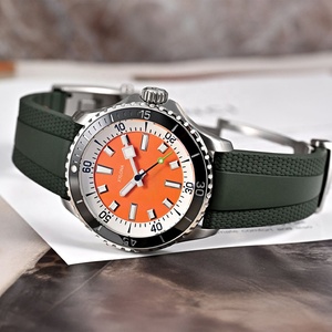 <b>Automatic</b> Mechanical Dial Men's Wristwatch with Rubber Strap and Luminous square Hour Markers for Analog Can customize logo - Product Image 2