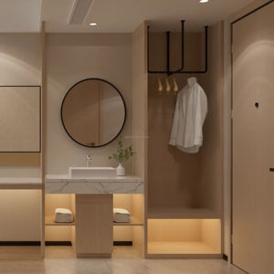 Juego de Muebles de Dormitorio de Hotel de Lujo de 5 Estrellas con Cama King Size y Cabecera de Madera Personalizada - Product Image 4