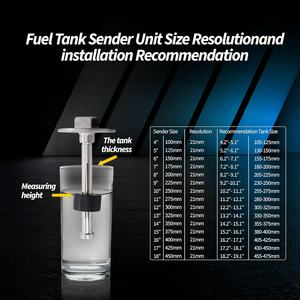 יחידת שליחת דלק נירוסטה 240-33 אוהם 5 \ "(130 מ" מ) מיכל דלק ימי לשטיפת דלק לרכב - Product Image 4