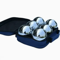 Vente en gros de boules de pétanque en métal personnalisées, 6 pièces, avec sac de transport
