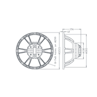 Haut-parleur coaxial professionnel de 12 pouces avec aimant en néodyme 4/8 ohms, boîtier métallique pour moniteur, son de haute qualité