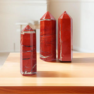 Torre de Jaspe Rojo Pulido de Cristal Natural al por Mayor para Sanación y Decoración del Hogar - Product Image 2