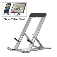 Support de téléphone portable universel en alliage d'aluminium réglable en hauteur, portable et multicolore