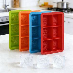 Moule à glaçons en silicone écologique personnalisable en gros, <span class=keywords><strong>grand</strong></span> format carré, pour whisky - Product Image 1