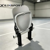 Chaise pliante de stade avec structure métallique, siège pliable pour tribune, pour arène sportive