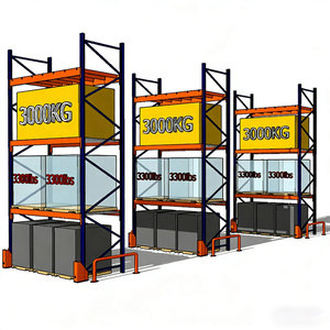 Estanterías Metálicas Apilables de 500-3000 kg, Estanterías de Acero para Almacenes, Estanterías Apilables y Estantes de Almacenamiento Resistentes para Almacenes - Product Image 1