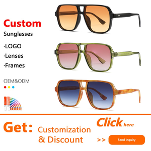 Gafas de sol Sunray con montura recta y puente frontal dividido, estilo aviador, look Evergreen, UV400, para salidas de fin de semana y días al aire libre - Product Image 2