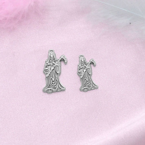 Stainless Steel Skull <b>Sickle</b> Pendant 40mm Unisex DIY Jewelry Charm Fashion Accessory - Product Image 3