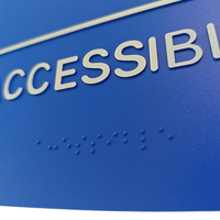 Panneau d'affichage personnalisé pour restaurant d'affaires ADA Handicap accessible conforme avec panneau en braille
