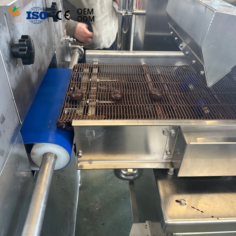 Automatic Small Mini Chocolate Enrobing Cooling