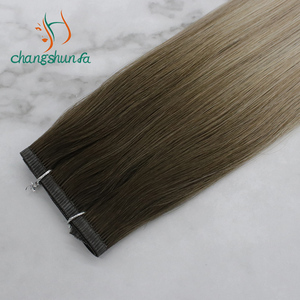 Cabello humano sin costuras, tejido suave y fino de doble estiramiento, ruso, sin procesar, barato, gran Stock - Product Image 4