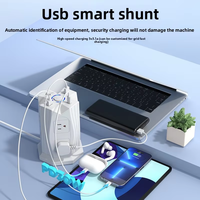 Prise verticale intelligente standard américaine-britannique avec 4 prises de tour multifonctions de charge USB
