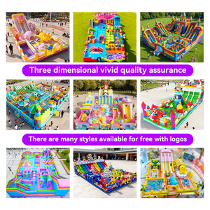 Gran castillo inflable hinchable con gorila saltar con aire para niños parque de juegos Little Yellow Duck Naughty Castle - Product Image 3