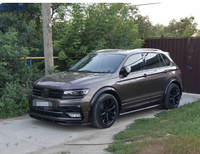 Kit carrosserie pour Volkswagen VW Tiguan 2022, mise à niveau vers le kit carrosserie R-line avec pare-chocs avant, pare-chocs arrière et jupes latérales