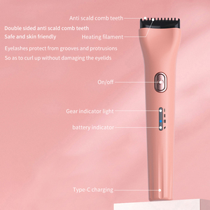 OEM Makeup Tool Rechargeable Long Lasting Eye <b>Lash</b> <b>Curler</b> Wholesale Custom Portable Mini Beauty <b>Heated</b> Electric Eyelash <b>Curler</b> - Product Image 2