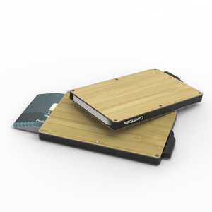 Portefeuille porte-cartes en bois CardHoda, design minimaliste 7 pouces, sans fermeture, étui pour cartes de crédit - Product Image 5