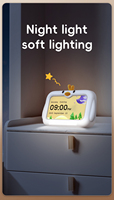 Nouveau enfants sommeil formateur blanc bruit son réveil LED veilleuse pour chambre calendrier numérique horloge de bureau horloge de bureau